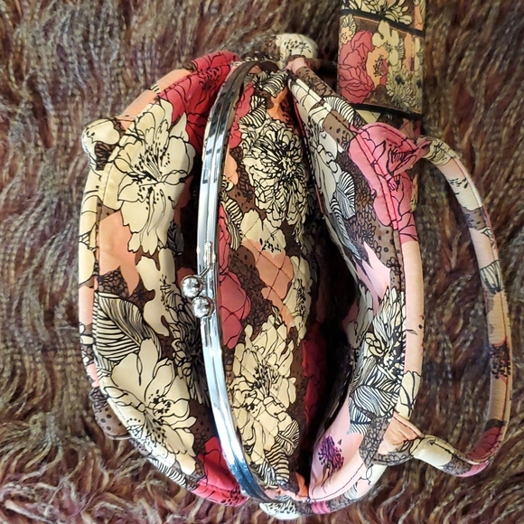 Vera Bradley Mocha Rouge Purse/Wallet - Picture 12 of 13